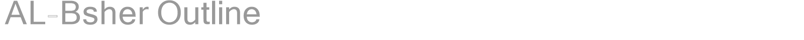 AL-Bsher Outline font preview